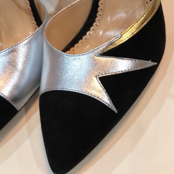 Charlotte Olympia suede/leather heels - Picture 8 of 9